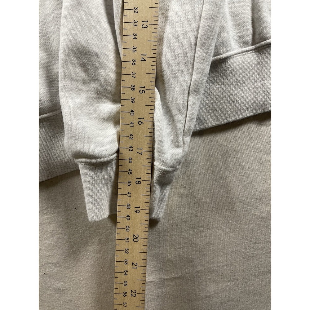 Nike Men's S Gray Pullover Crew Neck Fleece Sweatshirt Embroidered Logo - Picture 5 of 11